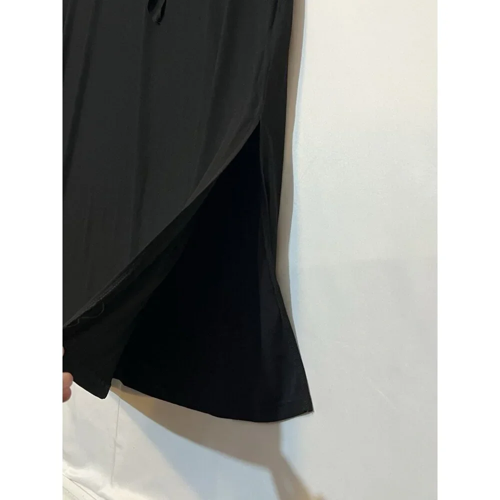 Attitudes by Renee Women Maxi Dress Tie Front Black Plus Size 1X Sleeveless New - Picture 9 of 11